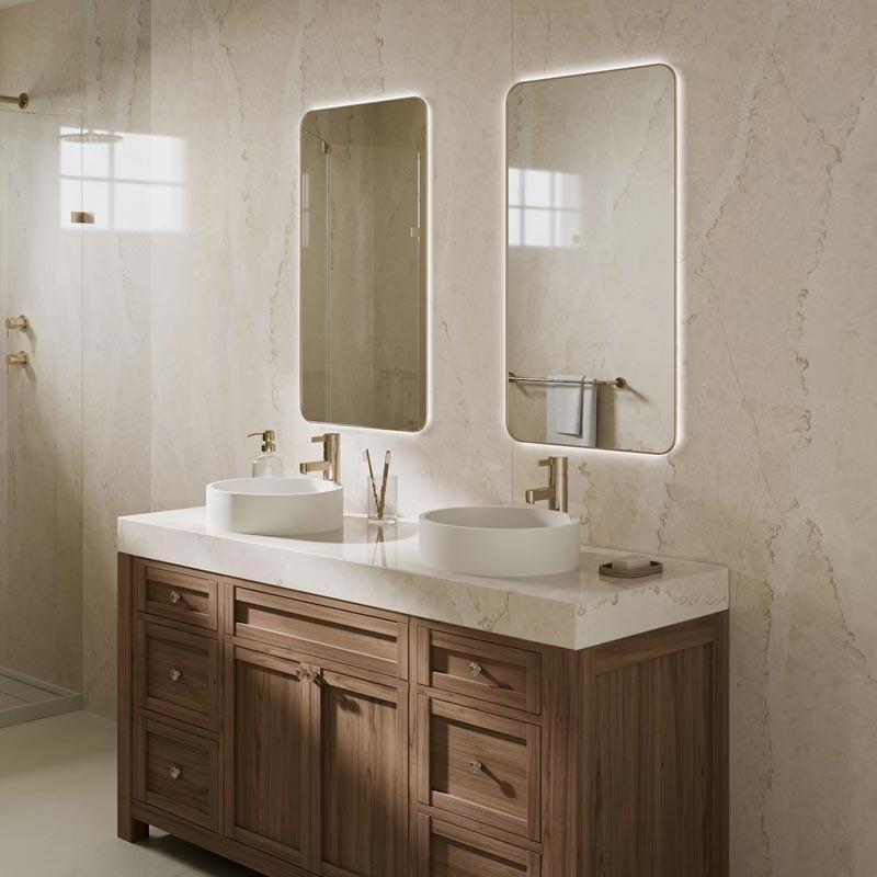 Plan de travail en Quartz Silestone® Calacatta Tova